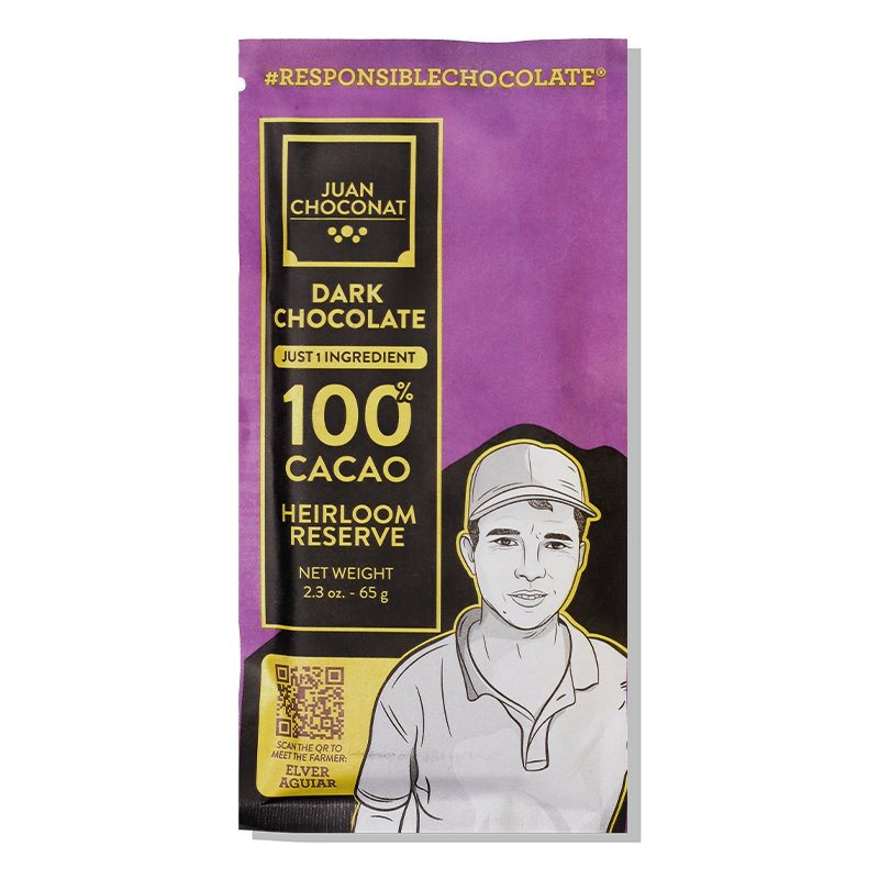 HEIRLOOM DARK CHOCOLATE - 100% CACAO HEIRLOOM RESERVE