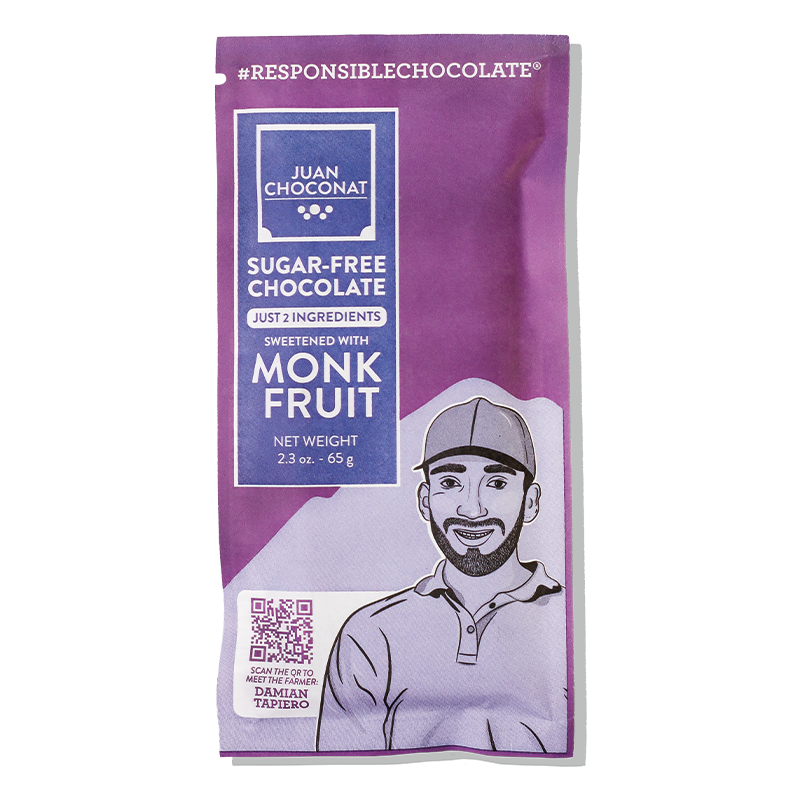 SUGAR-FREE CHOCOLATE 99.8% CACAO - MONK FRUIT